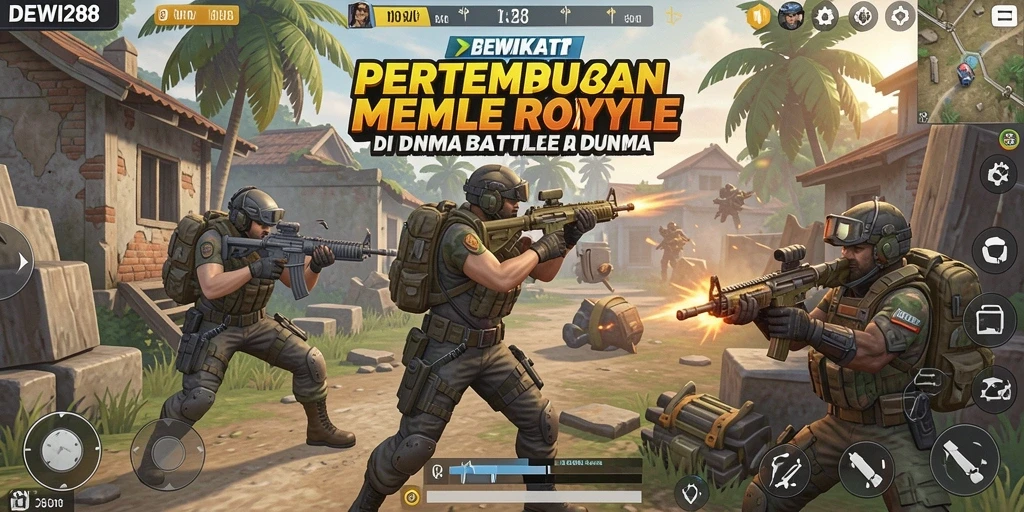 Gameplay seru DEWI288 dalam pertempuran Battle Royale.