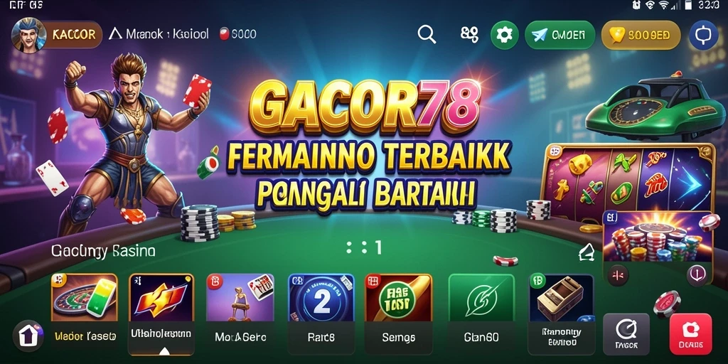 Tampilan gameplay menawan di GACOR78 dengan berbagai pilihan permainan Kasino.