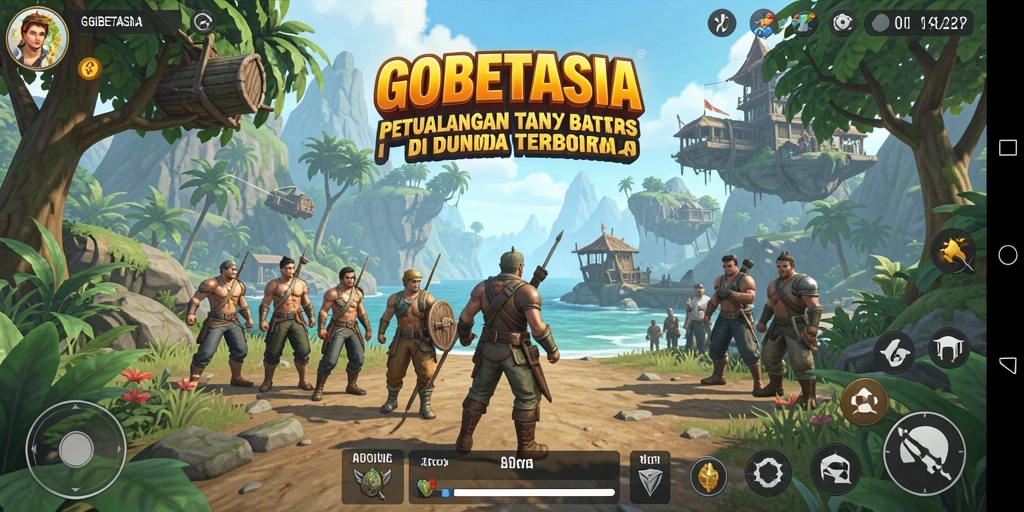 Gameplay seru di dunia terbuka GOBETASIA yang menakjubkan.