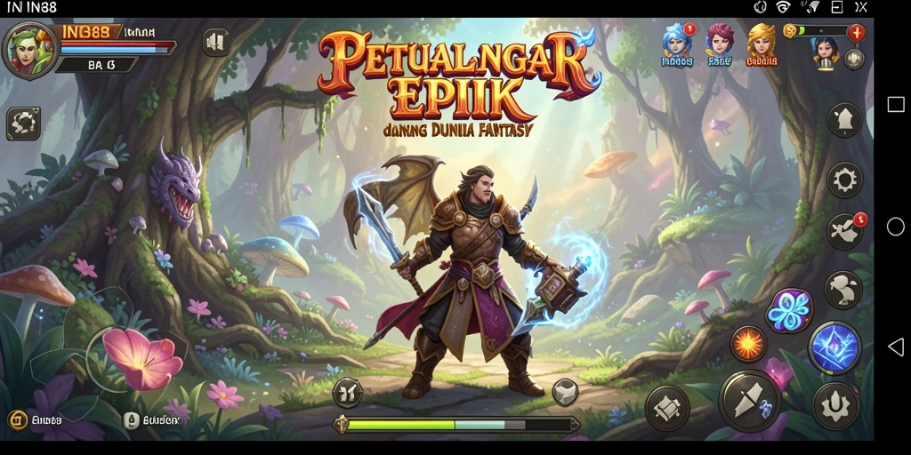 Gameplay IN88 menampilkan petualangan menakjubkan dalam dunia fantasi.