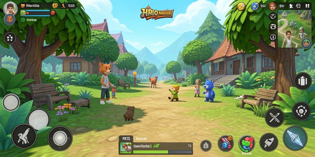 Gameplay RK55 yang mengasyikkan dan penuh warna.